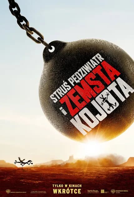 Plakat filmu Struś Pędziwiatr i zemsta Kojota