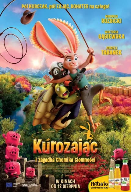Plakat filmu Kurozając i zagadka Chomika Ciemności